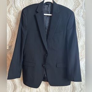 LAUREN RALPH LAUREN 42 L WOOL Blazer sport suit Coat Jacket Black 2 Button